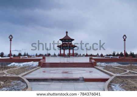 Wulanchabu, Inner Mongolia, ancient landscape architecture