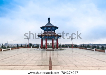 Wulanchabu, Inner Mongolia, ancient landscape architecture
