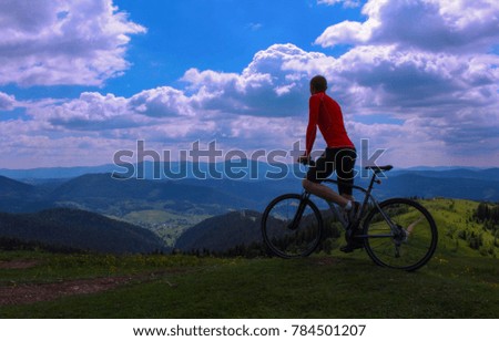 
Bicycle on the mountain