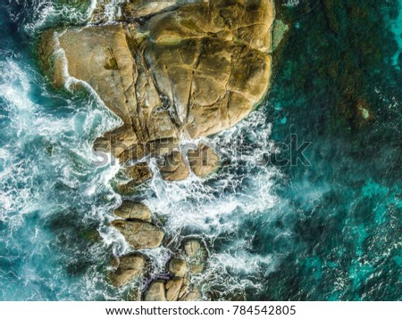 Aerial ocean photography