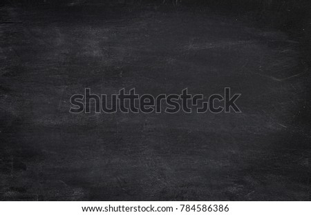 Black horizontal blank dusty or dirty chalkboard