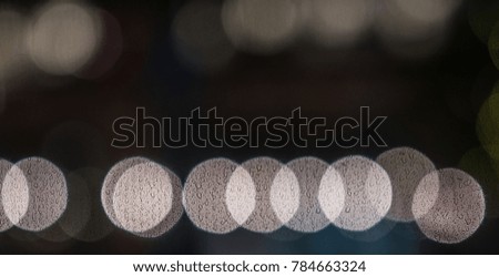 Streetlights bokeh background