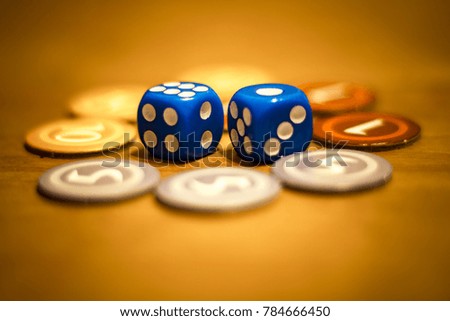 dice and chips Board game