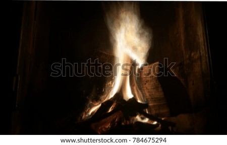 abstract blurry fireplace