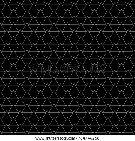 Geometric abstract pattern. Seamless sacred geometry background. Dark black and white texture. Graphic modern pattern. Vector.