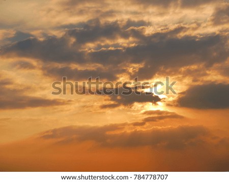 abstract sun beam line light shining through the clouds, Sunbeam through the clouds haze on Beautiful sky