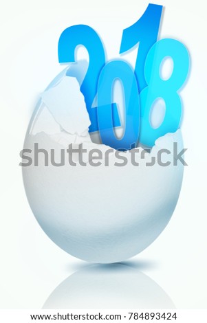 birth of a new year, egg