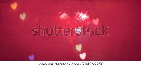 Banner Festive background with gift boxes on pink background. Festive effects top View Flat lay