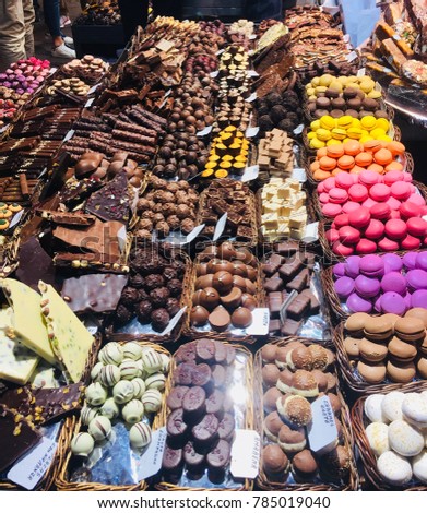Sweets in Barcelona Markets