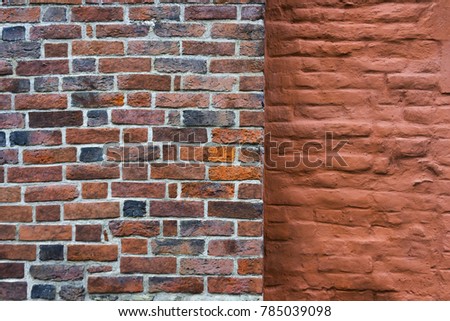 Brick wall of an old building