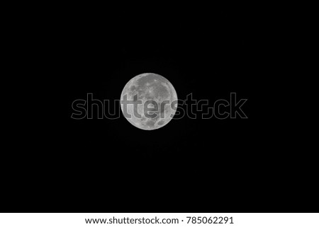 The first supermoon in January 2, 2018. Picture taken in Thailand