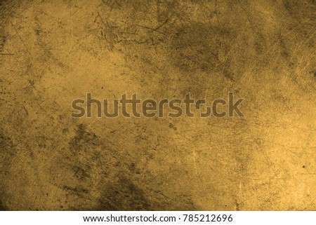 Gold Texture. Scratched metal. 