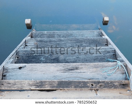 wood Stair to the water