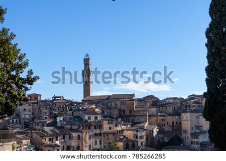 Travel photography - Siena cityscape (Tuscany, Italy).