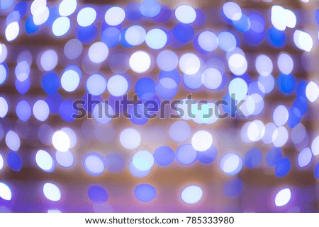 Blue bokeh abstract background