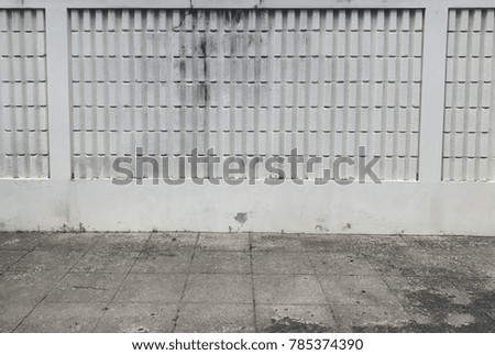concrete fence rhythm