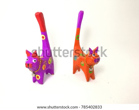 cat toys from colorful wooden toys