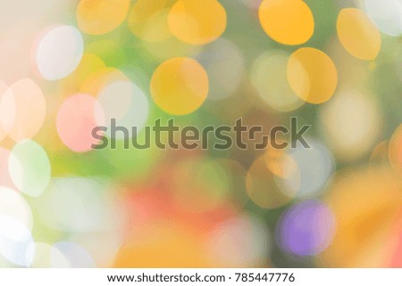 Light abstract bokeh background by blur or defocused at light element use for background or wallpaper in new year festive or christmas concept