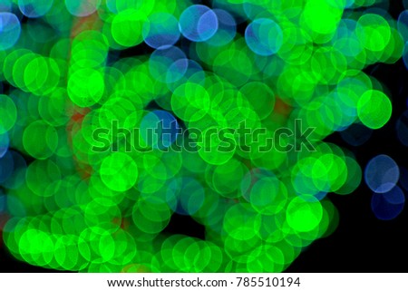 Abstract blur of Lighting for new year festival