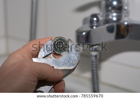 Repair and clean screen from water faucet