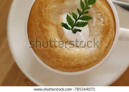 cream with coffee