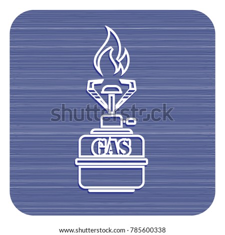 Camping stove icon vector. Vector illustration.

