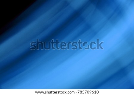 Blue Bokeh abstract light background and texture,Blurred abstract blue Line of light background,long exposure motion lights