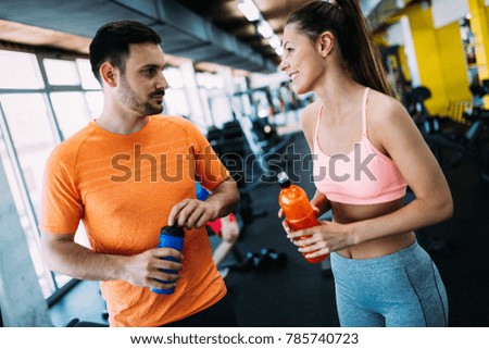 Picture of attractive man and beautiful woman in conversation