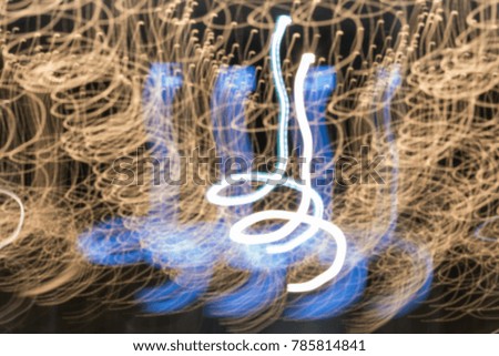 abstract background of blurred bokeh lights .