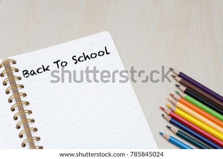 concept "back to school"