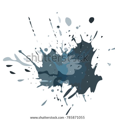 Watercolor stains. Vector illustration.Dirty artistic design elements.