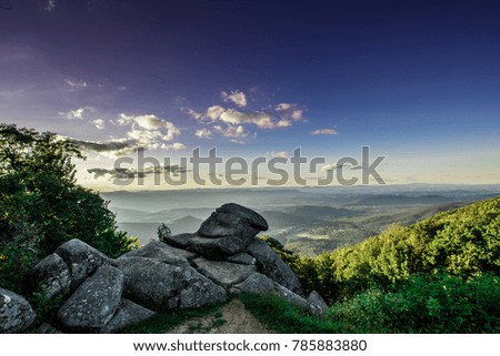 Picture of Blue Ridge Mountains Landscape