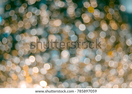 Colorful Bokeh Background Retro style on concept design of Holiday Christmas style, Soft colored abstract background