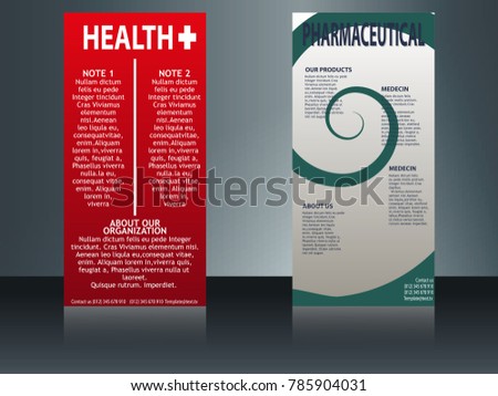 Health Care and Medical Poster Brochure Flyer design Layout vector template in A4 size