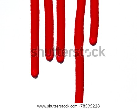 Red Paint dripping