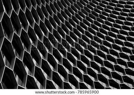 Abstract modern architecture background. Texture, pattern, geometry Royalty-Free Stock Photo #785965900