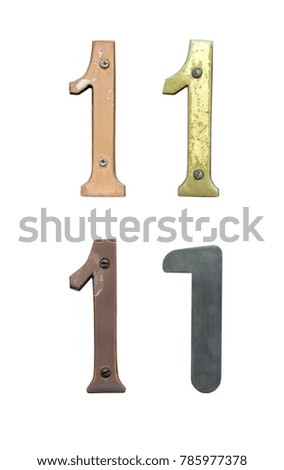 Old house number signs