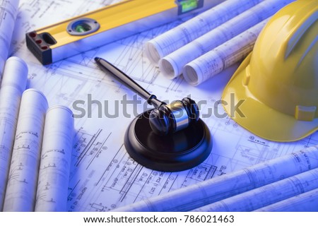Labor and construction law. Royalty-Free Stock Photo #786021463