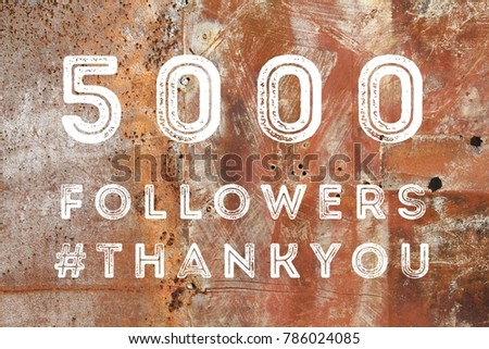 5000 followers - company social media account thank you banner. 5k fans.