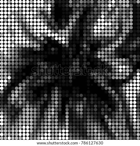 Grunge halftone black and white dots texture background. Spotted vector Abstract Texture
