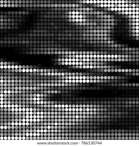 Spotted black and white grunge vector line background. Abstract halftone illustration background. Grunge grid polka dot background pattern
