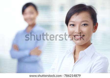 customer service businesswoman working portrait