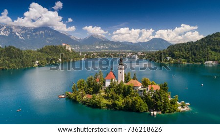 Church of the Assumption, Bled, Slovenia Royalty-Free Stock Photo #786218626