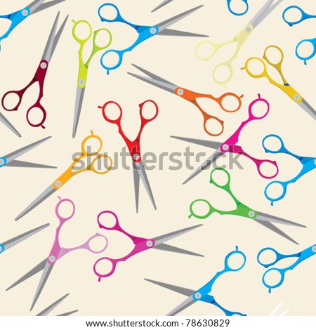 hairdressing scissors - pattern