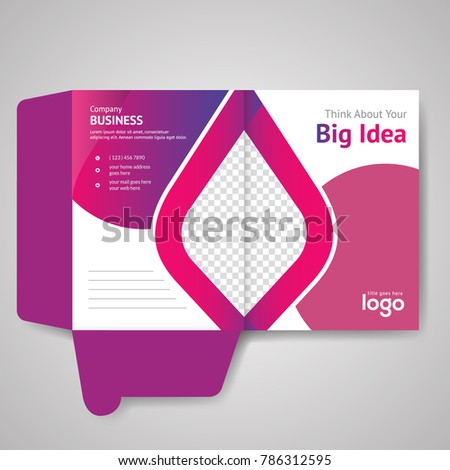 Colorful Presentation Folder Design Template