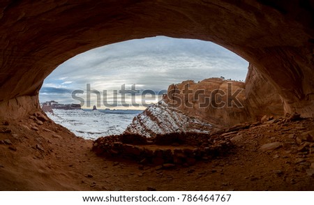 This is the picture of False Kiva at Canyonlands National Park in Utah.