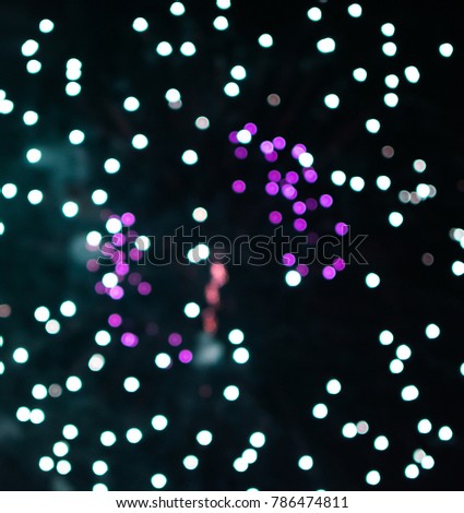 colorful of abstract firework ligth blurred bokeh background.