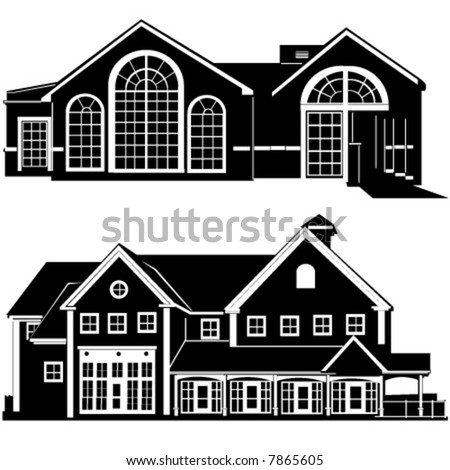 residences building vector 4