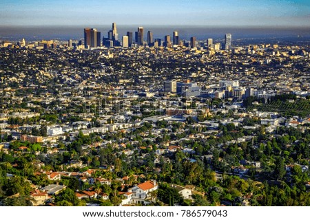 Los Angeles skyline from Griffith Park