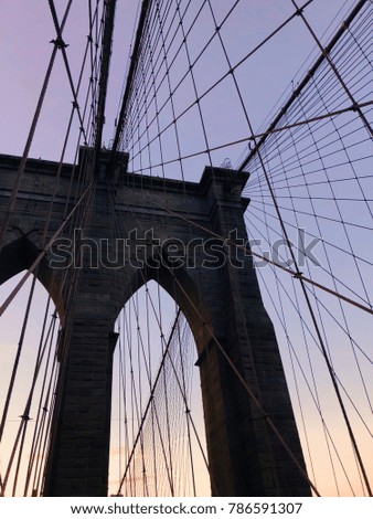 Brooklyn bridge, sunrise